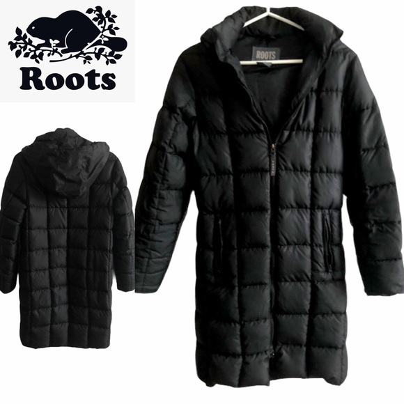 Roots Jackets & Blazers - ROOTS Black Winter 80% Down Puffer Jacket XS EUC!!